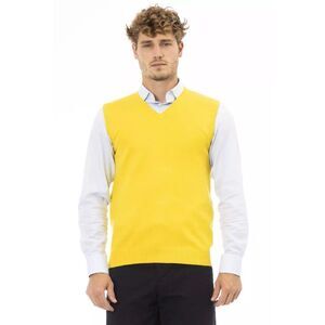 Alpha Studio VNeck Sweater Vest Yellow Men Yellow Vests